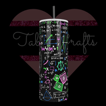 Load image into Gallery viewer, Handcrafted &quot;PI&quot; Math Teacher 20oz Stainless Steel Tumbler - TabbyCrafts LLC
