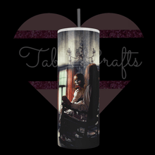 Load image into Gallery viewer, Handcrafted &quot;Sitting with Annabelle&quot; 20oz Stainless Steel Tumbler - TabbyCrafts.com
