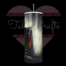 Load image into Gallery viewer, Handcrafted "Sitting with Annabelle" 20oz Stainless Steel Tumbler - TabbyCrafts.com