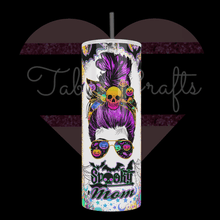Load image into Gallery viewer, Handcrafted "Spooky Mom" 20oz Stainless Steel Tumbler - TabbyCrafts LLC