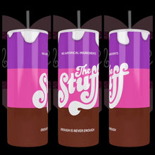 Load image into Gallery viewer, Handcrafted "The Stuff" Movie Inspired 20oz Stainless Steel Tumbler - TabbyCrafts.com