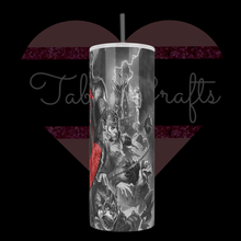 Load image into Gallery viewer, Handcrafted "Thunder Katz" 80s Show Inspired 20oz Stainless Steel Tumbler - TabbyCrafts LLC