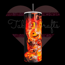 Load image into Gallery viewer, Handcrafted "Trick or Treat" 20oz Stainless Steel Tumbler - TabbyCrafts LLC