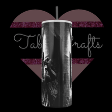 Load image into Gallery viewer, Handcrafted "Weeping Angels" Exclusive Design on 20oz Stainless Steel Tumbler - TabbyCrafts.com