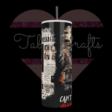 Load image into Gallery viewer, Handcrafted "You Can't Kill The Boogeyman" Halloween Inspired 20oz Stainless Steel Tumbler - TabbyCrafts LLC