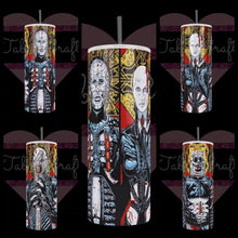 Load image into Gallery viewer, Hellraiser "Cenobites" Handcrafted 20oz Stainless Steel Tumbler - TabbyCrafts.com