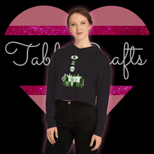 Load image into Gallery viewer, I See Dead People - Women’s Cropped Hooded Sweatshirt - TabbyCrafts.com