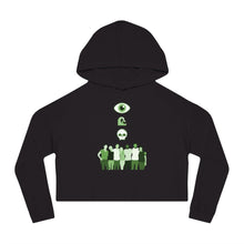 Load image into Gallery viewer, I See Dead People - Women’s Cropped Hooded Sweatshirt - TabbyCrafts.com