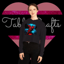 Load image into Gallery viewer, It Can't Rain All The Time - Women’s Cropped Hooded Sweatshirt - TabbyCrafts.com