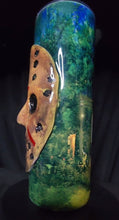 Load image into Gallery viewer, Jason Voorhees Mask Hand Sculpted Tumbler Cup - TabbyCrafts.com