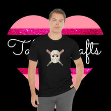 Load image into Gallery viewer, Mask and Machette - Unisex Jersey Short Sleeve Tee - TabbyCrafts.com