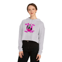 Load image into Gallery viewer, No You Hang Up Ghostface - Women’s Cropped Hooded Sweatshirt - TabbyCrafts.com
