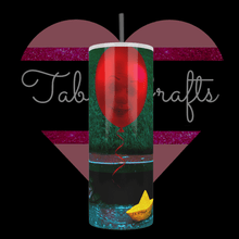Load image into Gallery viewer, Pennywise Red Balloon Handcrafted 20oz Stainless Steel Tumbler - TabbyCrafts.com