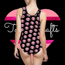 Load image into Gallery viewer, Pink Skull Classic One-Piece Swimsuit - TabbyCrafts.com