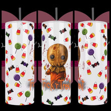 Load image into Gallery viewer, Sam Trick or Treat Handcrafted 20oz Stainless Steel Tumbler - TabbyCrafts.com
