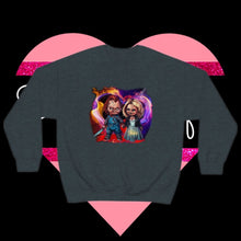 Load image into Gallery viewer, "Toxic Love" Tiffany & Chucky Unisex Heavy Blend™ Crewneck Sweatshirt - TabbyCrafts.com