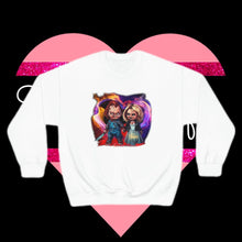 Load image into Gallery viewer, "Toxic Love" Tiffany & Chucky Unisex Heavy Blend™ Crewneck Sweatshirt - TabbyCrafts.com