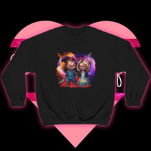 Load image into Gallery viewer, "Toxic Love" Tiffany & Chucky Unisex Heavy Blend™ Crewneck Sweatshirt - TabbyCrafts.com
