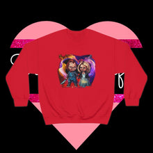 Load image into Gallery viewer, "Toxic Love" Tiffany & Chucky Unisex Heavy Blend™ Crewneck Sweatshirt - TabbyCrafts.com