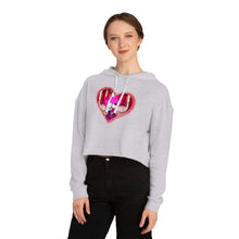 Load image into Gallery viewer, Walk Through Cherry Orchard - Women’s Cropped Hooded Sweatshirt - TabbyCrafts.com
