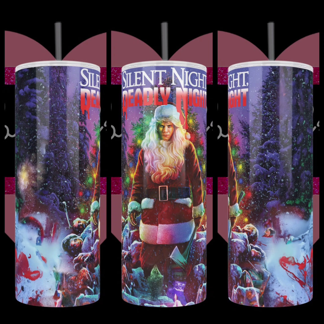 Silent Night Deadly Night 20oz Stainless Steel Tumbler