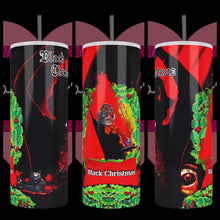 Load image into Gallery viewer, Black Christmas 20oz Stainless Steel Tumbler
