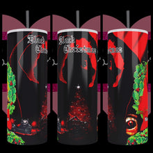 Load image into Gallery viewer, Black Christmas 20oz Stainless Steel Tumbler

