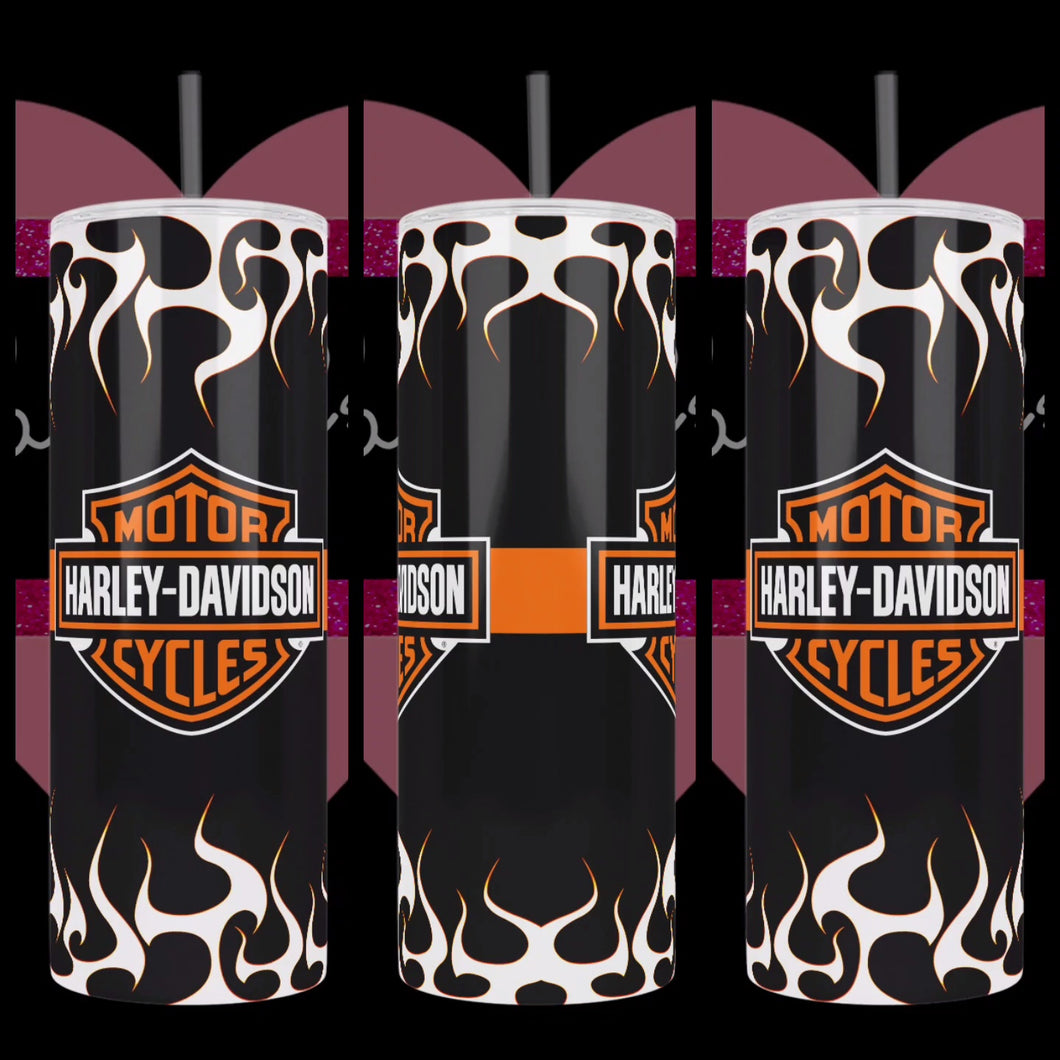 HD Motorcycle Handcrafted 20oz Stainless Steel Tumbler