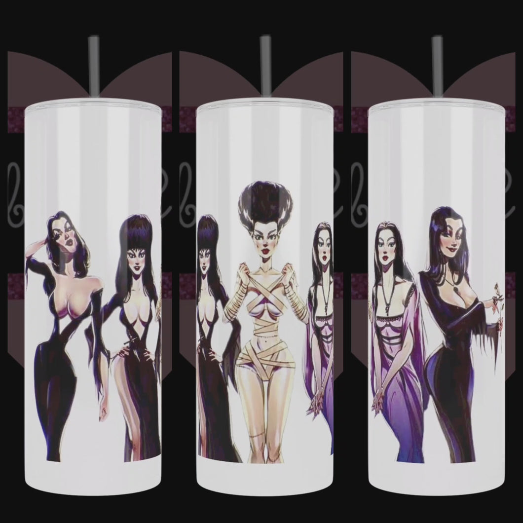Goth Queens, Elvira, morticia addams, bride of frankenstein, 