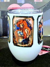 Load image into Gallery viewer, Handcrafted &quot;Zombie Princesses&quot; 12oz Insulated Stainless Steel Wine Tumbler
