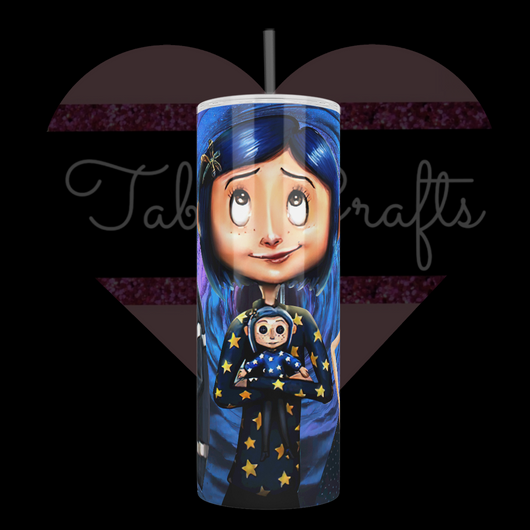 Handcrafted "Other Mother" Coraline 20oz Stainless Steel Tumbler
