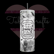 Load and play video in Gallery viewer, Handcrafted &quot;Sanderson Sisters Brewing Co&quot; Hocus Pocus 20oz Stainless Steel Tumbler
