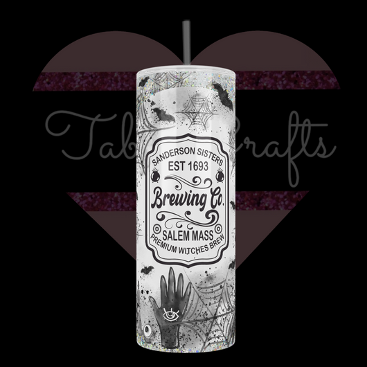 Handcrafted "Sanderson Sisters Brewing Co" Hocus Pocus 20oz Stainless Steel Tumbler