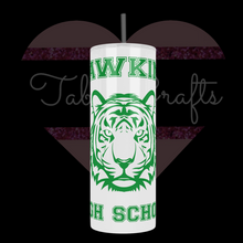 Load and play video in Gallery viewer, Handcrafted &quot;Hawkings High School 1986&quot; inspired by Stranger Things 20oz Stainless Steel Tumbler
