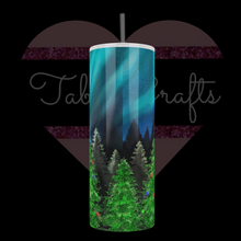 Load image into Gallery viewer, Handcrafted &quot;Santa Sleigh Over the Moon&quot; Exclusive Design 20oz Stainless Steel Tumbler
