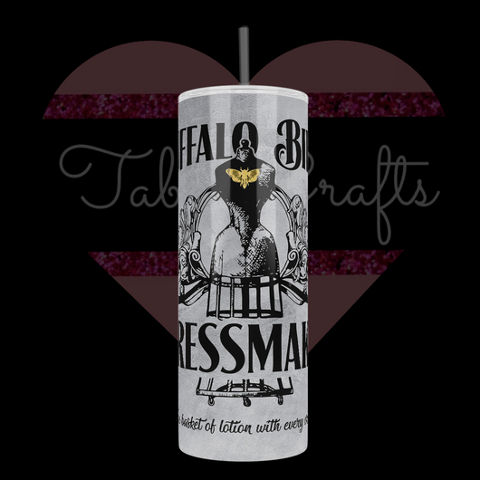 Handcrafted "Buffalo Bill Dress Maker" Silence of Lambs Inspired 20oz Stainless Steel Tumbler