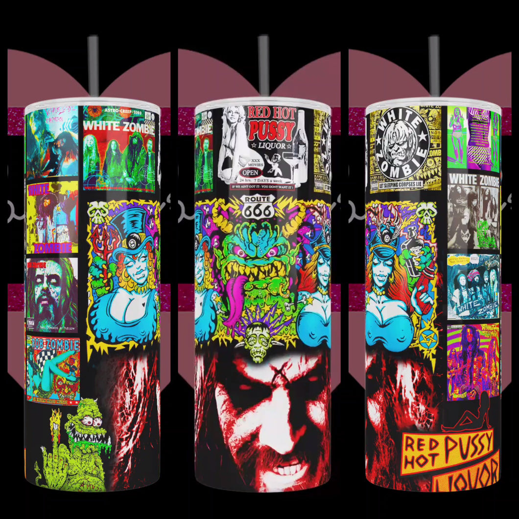 Mr Rob Zombie and White Zombie Handcrafted 20oz Stainless Steel Tumbler