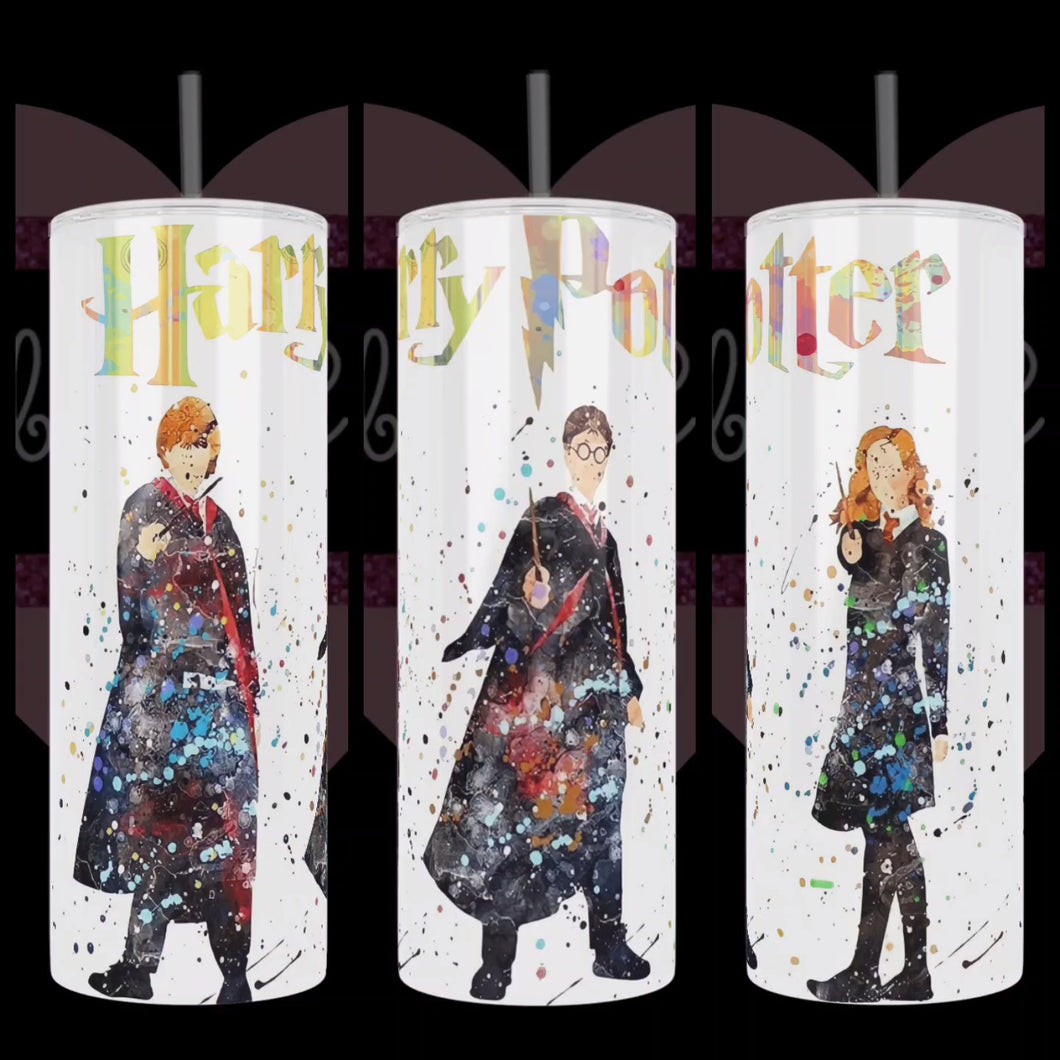 Wizards in Watercolor 20oz Stainless Steel Tumbler