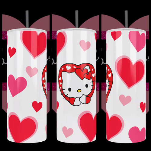 Hello Kitty with hearts for Valentines Day