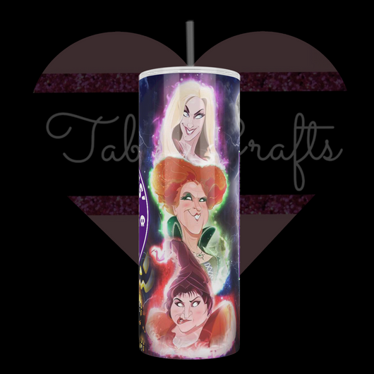 Handcrafted "Witches Brew Coffee" Hocus Pocus 20oz Stainless Steel Tumbler