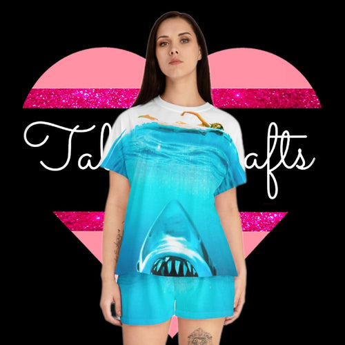 Big Shark Short Pajama Set - TabbyCrafts.com