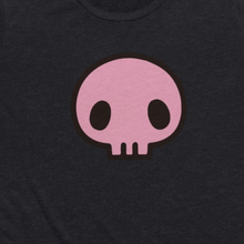 Load image into Gallery viewer, Cute Skull on Flowy Cropped Tee - TabbyCrafts.com
