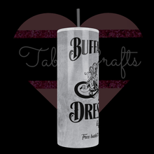 Load image into Gallery viewer, Handcrafted &quot;Buffalo Bill Dress Maker&quot; Silence of Lambs Inspired 20oz Stainless Steel Tumbler - TabbyCrafts LLC
