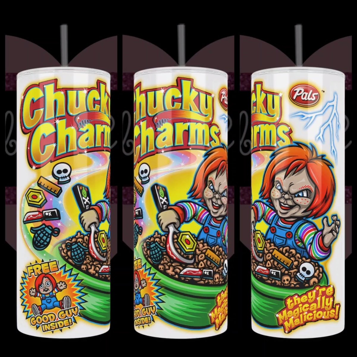 Handcrafted Chucky Charms 20oz Stainless Steel Tumbler - TabbyCrafts LLC  –