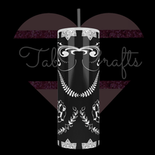Load image into Gallery viewer, Handcrafted &quot;Day Of Dead Sugar Skull&quot; Exclusive Design 20oz Stainless Steel Tumbler - TabbyCrafts.com
