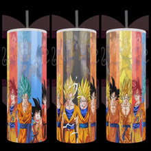 Load image into Gallery viewer, Handcrafted &quot;Dragon Ball Goku&quot; Inspired 20oz Stainless Steel Tumbler - TabbyCrafts.com
