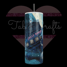 Load image into Gallery viewer, Handcrafted &quot;Escape To Neverland&quot; Exclusive Design 20oz Stainless Steel Tumbler - TabbyCrafts.com
