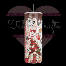 Load image into Gallery viewer, Handcrafted &quot;Gingerbread Wishes&quot; Christmas 20oz Stainless Steel Tumbler - TabbyCrafts.com
