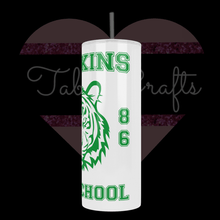 Load image into Gallery viewer, Handcrafted &quot;Hawkings High School 1986&quot; 20oz Stainless Steel Tumbler - TabbyCrafts LLC

