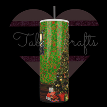 Load image into Gallery viewer, Handcrafted &quot;Holiday Zombies&quot; Exclusive Design 20oz Stainless Steel Tumbler - TabbyCrafts.com
